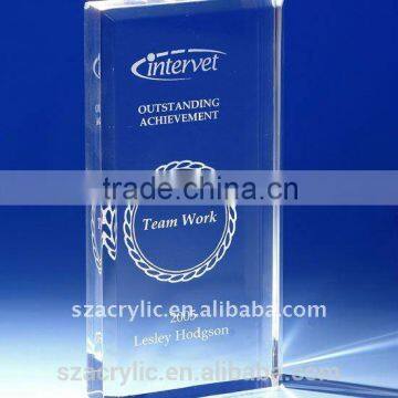 clear acrylic logo ice block