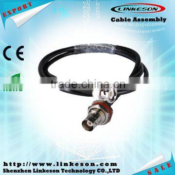 BNC male to BNC female bulkhead O-ring Pigtail cable RG58