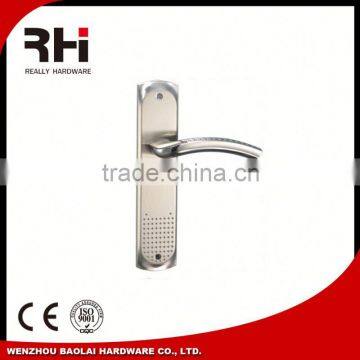 Aluminum Door Handle Silver Cover Plate