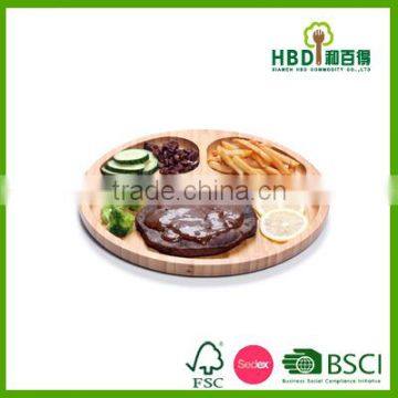 New Design Wooden 3 Compartments Food Tray,wooden Food Serving Tray photo-3