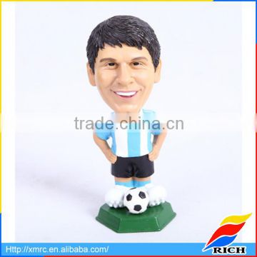 Home decoration sport doll custom messi bobble head