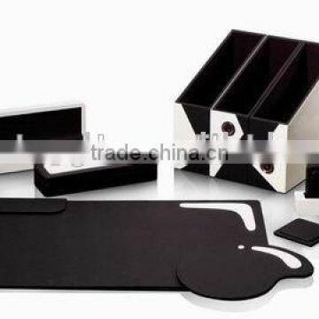 High quality customized made-in-china leather desk set for Best(ZDS-019)