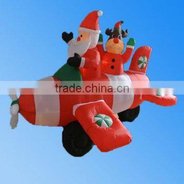 inflatable christmas decoration plane