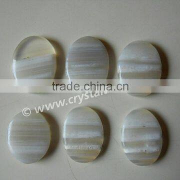 White Banded Onyx Cabachone Stones