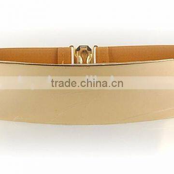 Wholesale High Quality Best PU leather belt gold metal belt/ ladies belt