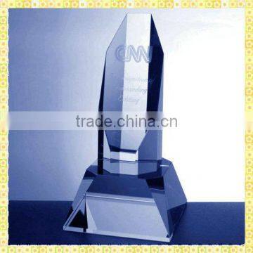 Exquisite Wedding Anniversary Gift Crystal Blank Trophy For Wedding Gifts