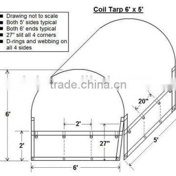18oz Heavy Duty Steel Tarps Coil Tarpaulin photo-6