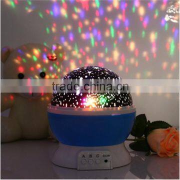 2016 New Romantic New Rotating Star Moon Sky Rotation Night Projector Light Lamp Projection With High Quality Kids Bed Lamp photo-4