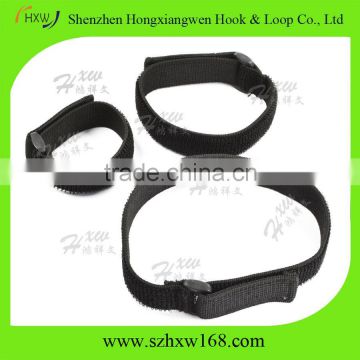 Reusable Fastening Wrap Elastic Hook and Loop Strap with Plastic Buckle