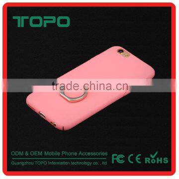 Wholesale Bracket Metal Cover Mobile Phone Anti Falling Finger Ring Stand Holder Back Case for Iphone 6 6s Plus photo-4