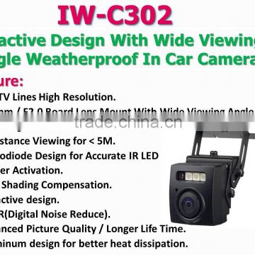 IW-C302 1/3" Sony CCD Wide Viewing Angle Car Windshield Camera