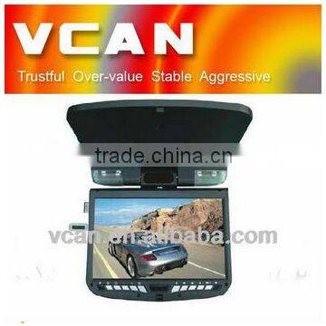 TV/Game function 9 inch HD TFT-LED Flip down DVD With Game