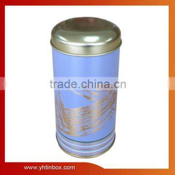 cylinder black tea tin