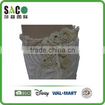 Lace Cuff Cable Pattern With Buttons Legwarmers photo-5