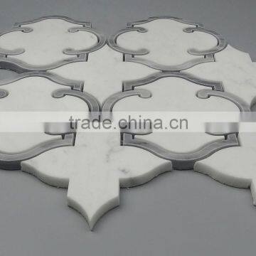 Love Home Water Jet Marble Mosaic Tile