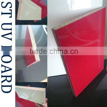 Particle uv board ,high glossy uv chipboard