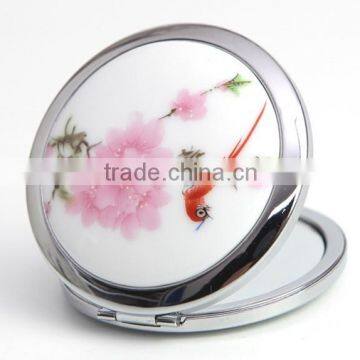 High End personalized Ceramic Pocket Mirror Makeup mirror for pocket