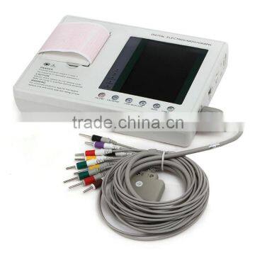 CE&ISO Approved 7-inch Color LCD Portable Digital 3-channel 12-lead Electrocardiograph ECG Machine EKG Machine-EKG-903A3 photo-2