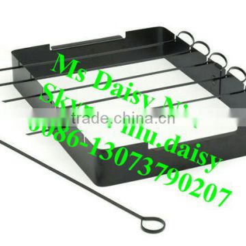 circle type BBQ rack with 6 skewers/BBQ skewer with stand/BBQ kabob set