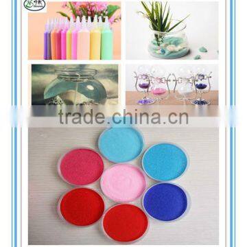 High Purity Hourglass , Art games and Gel Candles Quartz Color Sand Wholesale
