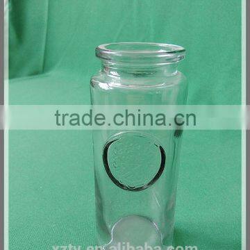 200ml glass straight side cylinder candle jar