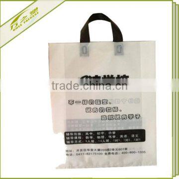 Plastic loop handle bags for pack cloth