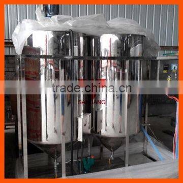 1000kg per day Rice bran (husk) crude oil refinery plant /oil refined machinery/oil refinery machine