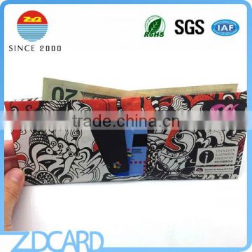 Custom Print Expandable RFID Blocking Paper Card Wallet