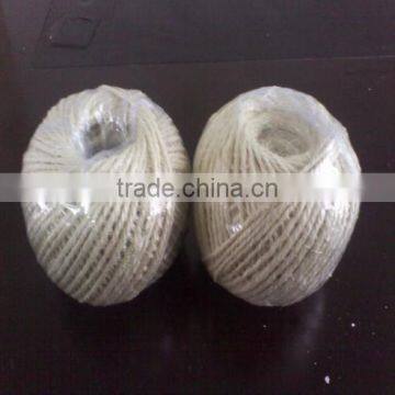 2 ply 6mm white sisal ball with good quality and competitive price