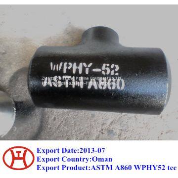 ASTM A860 WPHY 52 Tee