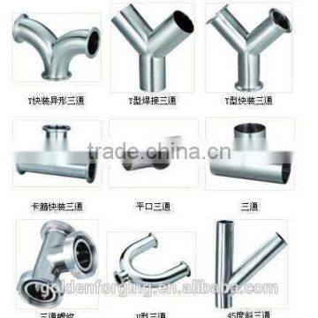 Forging Mechanical Parts Fabrication Services Cross Pipe Fittings Stainless Steel Tee Black Steel Pipe Tee photo-4