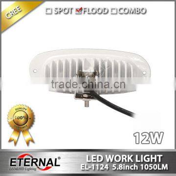 5.8in 12W Mini Light Bar Led Work Light for ATV UTV SUV Offroad Motorcycle Powersports 4x4 Racing Marine Boat Flood Beam Lamp photo-3