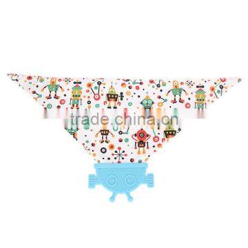 New Design Cute Soft 100% Cotton Bandana Baby Bib Hanger photo-5