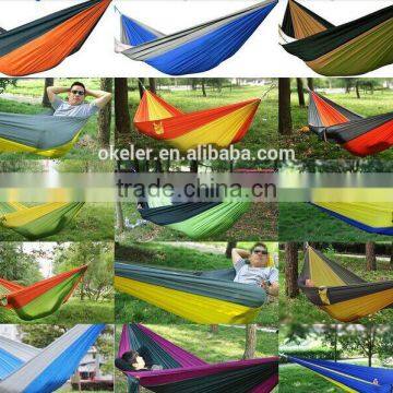 2017 Hot selling 2 Person portable Outdoor Camping Hammock with carry bag