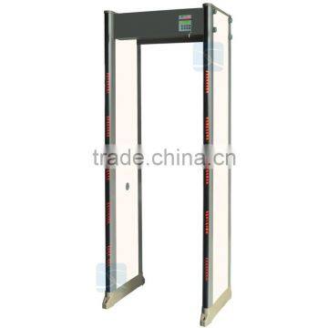 CE approved 33 detect zones walk through metal detector gate