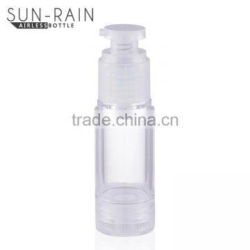 Professional Spring Outside Empty Silver Cosmetic Plastic Airless Bottle 50ml photo-2