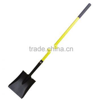 hot sale direct factory sale cheapest prices square shaped shovel price pade with fiberglass handle garden farm tools digger