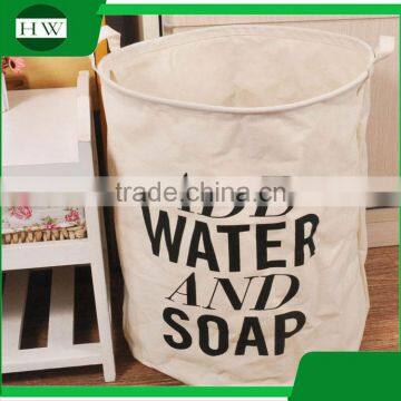 Promotion Gift Foldable Cotton Canvas Linen Fabric Kids Children Baby Clothing Toy Storage Basket photo-2
