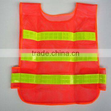 supply high quality orange reflective safety vest