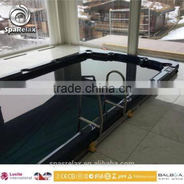2016 Hot Sell Black Acrylic Freestanding Day Spa for Outdoor Swimming Pool photo-2
