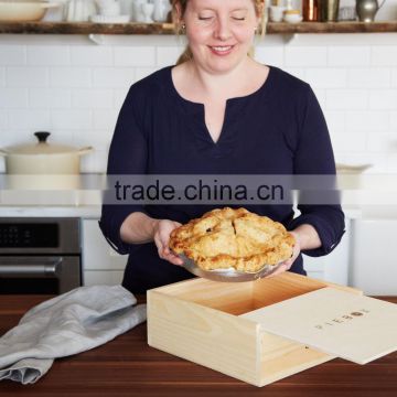 Pie Box cookie box snack dish box made of pine