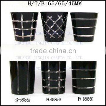 2017 Trendy Luxury Five Star Hotel Promotional Black Glass Tumbler photo-2