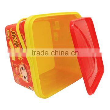 2.5L In Mold Labeling for Plastic Biscuit Box,PP Biscuit Tub,Square Biscuit Containers. photo-3