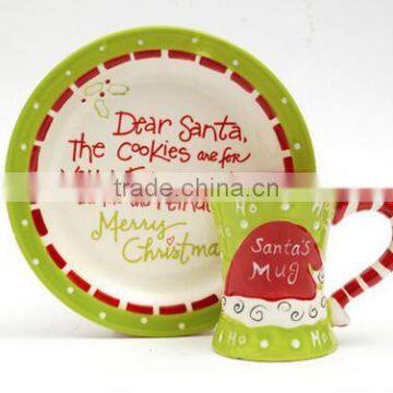 250ml promotion christmas mug with saucer