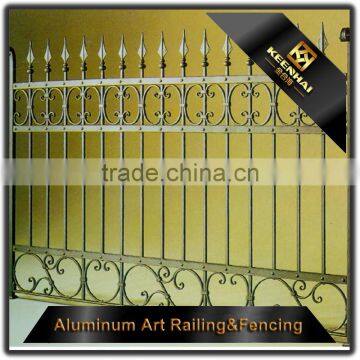 Powder Coated Cast Metal Aluminum Exterior Decorative Garden Fence Panels