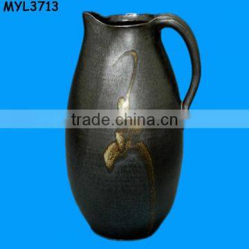 Matt Artistic Black Pottery Decanter