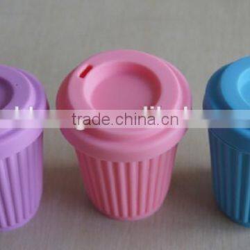 Candy color silicone coffee cup