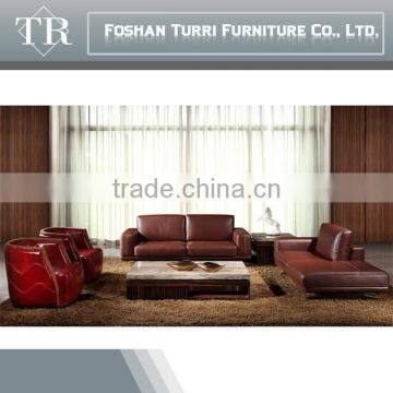 Modern Italian style geniune sectional leather sofa