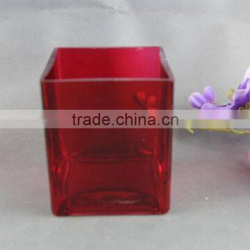 Transparent Glass Vase , Square Glass Flower Vase photo-4