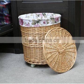 Cheap Round Willow Woven Laundry Hamper photo-5
